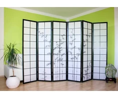 Homestyle4U Kambario pertvara, 264x2.2x179 cm, juoda
