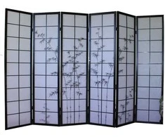 Homestyle4U Kambario pertvara, 264x2.2x179 cm, juoda