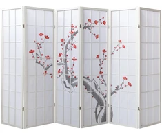 Homestyle4U Kambario pertvara, 264x2.2x179 cm, balta