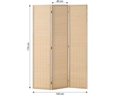 Homestyle4U Kambario pertvara, 120x2x170 cm, smėlio spalvos
