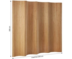 Homestyle4U Kambario pertvara, bambukas, 200x250 cm, ruda