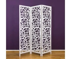 Homestyle4U Kambario pertvara, 130x2.2x175 cm, balta