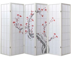 Homestyle4U Kambario pertvara, 264x2.2x179 cm, balta