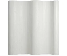 Homestyle4U Kambario pertvara, bambukinė privatumo uždanga, 200x250 cm, balta