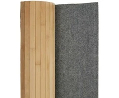 Homestyle4U Kambario pertvara, bambukas, 200x250 cm, ruda
