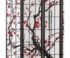 Homestyle4U Kambario pertvara, 263x2x179 cm, juoda