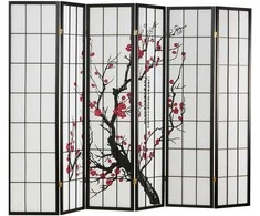 Homestyle4U Kambario pertvara, 263x2x179 cm, juoda