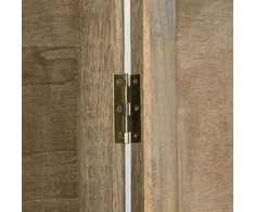 Homestyle4U Kambario pertvara, 160x2x170 cm, ruda