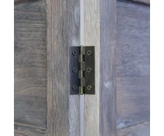 Homestyle4U Kambario pertvara, 120x2x170 cm, ruda
