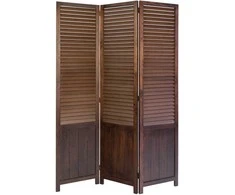 Homestyle4U Kambario pertvara, 120x2x170 cm, ruda, medinė