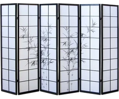 Homestyle4U Kambario pertvara, 264x2.2x179 cm, juoda