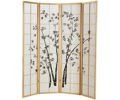Homestyle4U Kambario pertvara, 176x2x179 cm, ruda