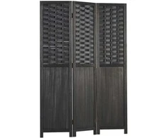 Homestyle4U Kambario pertvara, 120x2.2x170 cm, juoda
