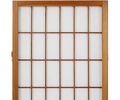 Homestyle4U Kambario pertvara, Shoji 3 dalių sulankstoma, 132x2.2x175 cm, ruda