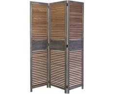 Homestyle4U Kambario pertvara, 120x2x170 cm, ruda