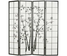 Homestyle4U Kambario pertvara, 176x2x179 cm, juoda