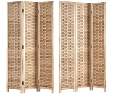 Homestyle4U Kambario pertvara, 120x2x170 cm, ruda