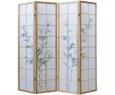Homestyle4U Kambario pertvara, 176x2.2x175 cm, balta