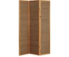 Homestyle4U Kambario pertvara, 132x2,2x175 cm, ruda