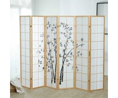 Homestyle4U Kambario pertvara, 263x2x179 cm, smėlio spalvos