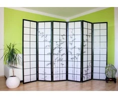 Homestyle4U Kambario pertvara, 264x2.2x179 cm, juoda