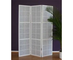 Homestyle4U Kambario pertvara, 132x2.2x175 cm, balta
