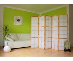 Homestyle4U Kambario pertvara, 220x2.2x175 cm, balta