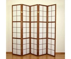 Homestyle4U Kambario pertvara, 220x2,2x175 cm, ruda