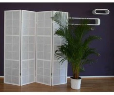 Homestyle4U Kambario pertvara, 176x2.2x175 cm, balta