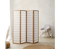 Homestyle4U Kambario pertvara, 176x2,2x175 cm, ruda