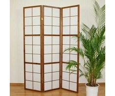 Homestyle4U Kambario pertvara, 132x2.2x175 cm, ruda
