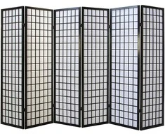 Homestyle4U Kambario pertvara, 264x2,2x175 cm, juoda