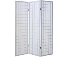 Homestyle4U Kambario pertvara, 132x2,2x175 cm, balta