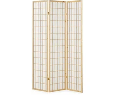 Homestyle4U Kambario pertvara, Shoji 3 dalių sulankstoma, 132x2,2x175 cm, ruda