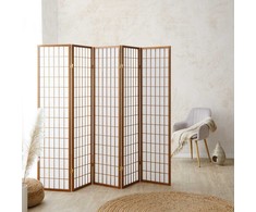 Homestyle4U Kambario pertvara, 220x2,2x175 cm, ruda