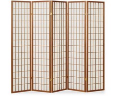 Homestyle4U Kambario pertvara, 220x2,2x175 cm, ruda