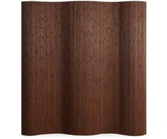 Homestyle4U Kambario pertvara, bambukinė privatumo uždanga, 200x250 cm, ruda