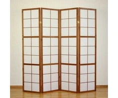 Homestyle4U Kambario pertvara, 176x2,2x175 cm, ruda