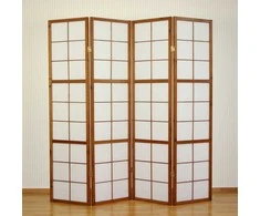 Homestyle4U Kambario pertvara, 176x2,2x175 cm, ruda