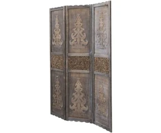 Homestyle4U Kambario pertvara, 120x2x170 cm, ruda