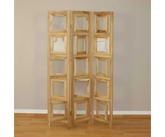 Homestyle4U Kambario pertvara, 93x2x161 cm, ruda
