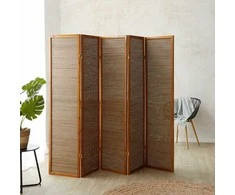 Homestyle4U Kambario pertvara, 220x2.2x175 cm, ruda