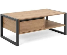 Homestyle4U Kavos staliukas, 100x55x40 cm, pilka