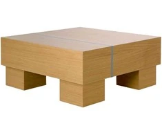 Homestyle4U Kavos staliukas, 80x80x35 cm, rudas