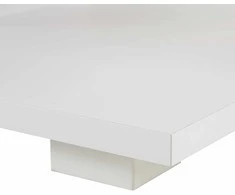 Homestyle4U Kavos staliukas, 90x41x50 cm, balta, ruda