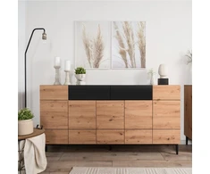 Homestyle4U Komoda, 180x41.8x90.4 cm, ruda