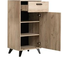 Homestyle4U Prieškambario baldų komplektas, 175x192x35 cm, pilka