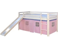 Homestyle4U Loft lova, 207.5x110x219.5 cm, rožinė