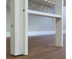 Homestyle4U Dviaukštė lova, 207.5x161.5x96.5 cm, rožinė