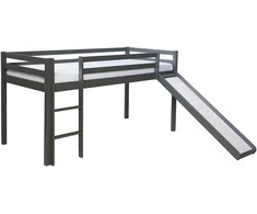 Homestyle4U Aukšta lova, 207.5x110x219.5 cm, pilka